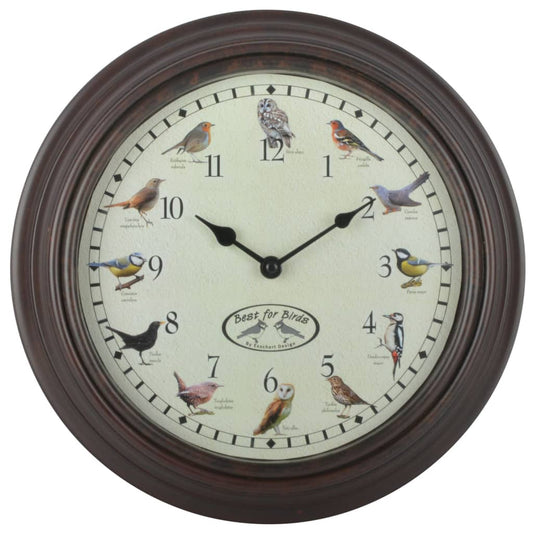 Uhr mit Vogelgezwitscher