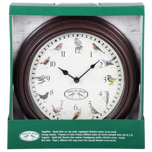 Uhr mit Vogelgezwitscher