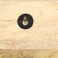 Wandgarderobe 60 x 15 x 20 cm Raues Mango-Massivholz