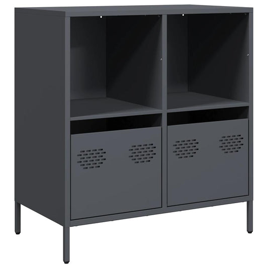 Sideboard Anthrazit 68x39x73,5 cm Kaltgewalzter Stahl