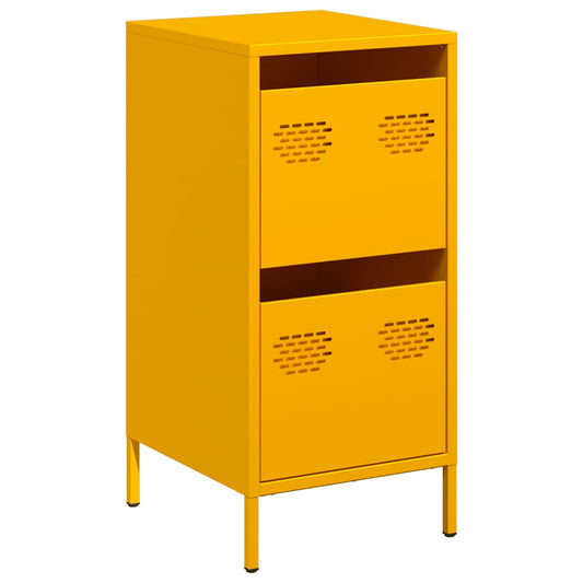 Sideboard Senfgelb 35x39x73,5 cm Kaltgewalzter Stahl